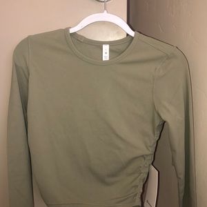 Lululemon “all it takes nulu ” olive green top